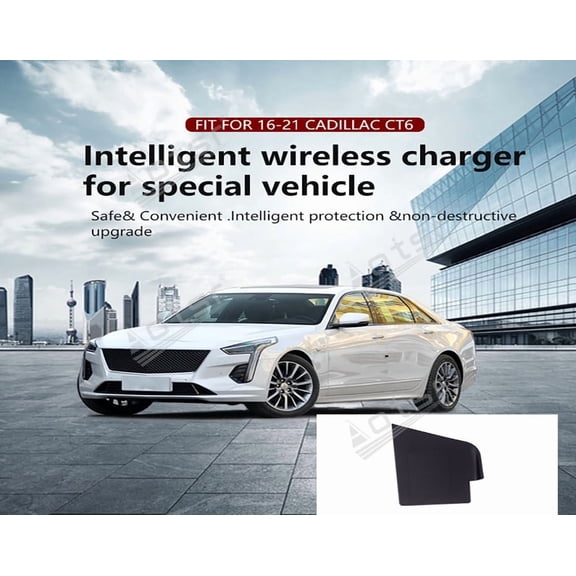 Aotsr AI car Auto wireless charger for Cadillac CT6 2016-2021 Intelligent Infrared Fast Wireless Charging