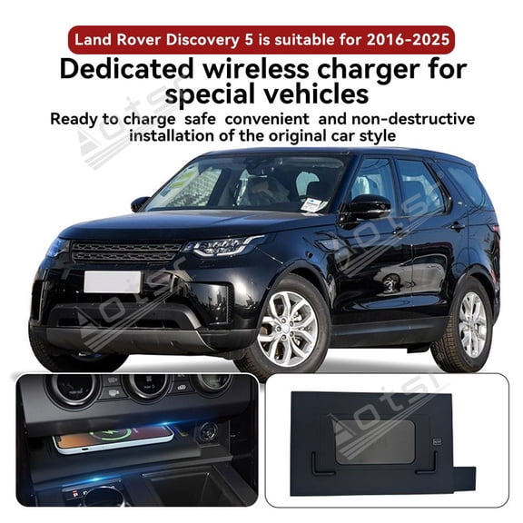 Aotsr AI car Auto wireless charger for Land Rover Discovery 5 2016-2025 Intelligent Infrared Fast Wireless Charging