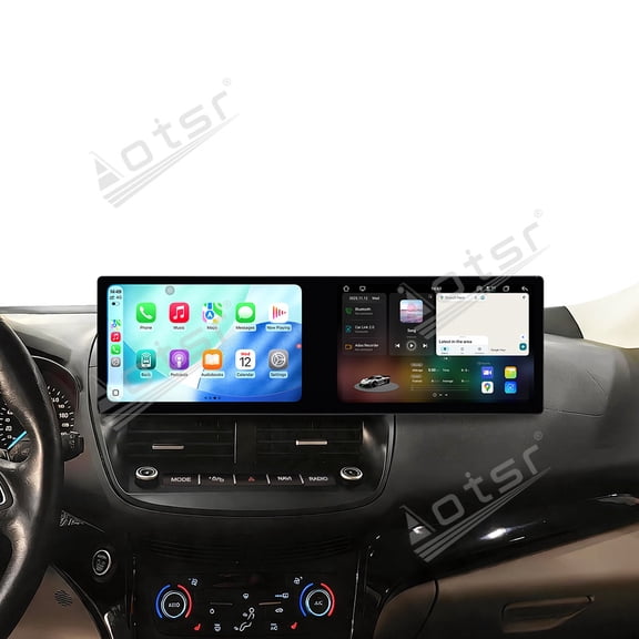 Aotsr Dual 10.1 inch Screen Car Radio For Ford Kuga 2013-2018 Android 15 Multimedia Player GPS Navigation Auto DSP Stereo Host