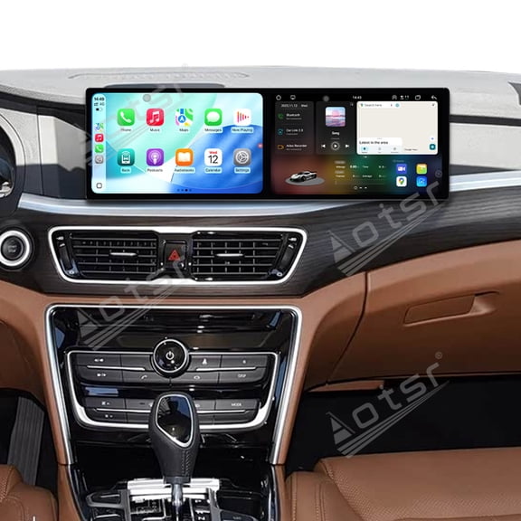 Aotsr Dual 10.1 inch Screen Car Radio For Geely Borui 2017-2018 Android 15 Multimedia Player GPS Navigation Auto DSP Stereo Host