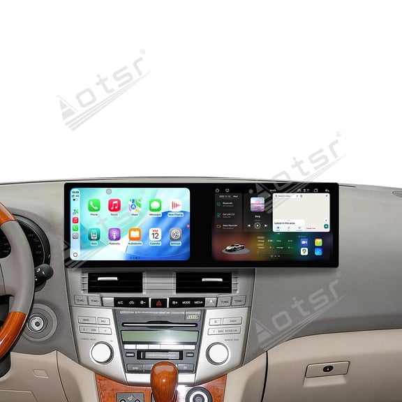 Aotsr Dual 10.1 inch Screen Car Radio For Lexus RX300/RX330 2004-2008 Android 15 Multimedia Player GPS Navigation Auto DSP Stereo Host