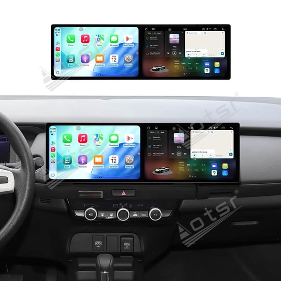 Aotsr Dual 10.1 inch Screen Car Radio for Honda Fit 2021-2022 Android 15 Multimedia Player GPS Navigation Auto DSP Stereo Host