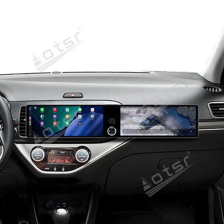 Aotsr Dual 12.3 inch Screen Car Radio For KIA Picanto 2011-2017 Android GPS Navigation Multimedia Video Player Stereo Receiver Head Unit