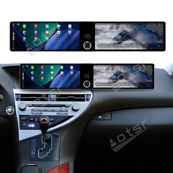 Aotsr Dual 12.3 inch Screen Car Radio For Lexus RX 300/330/350 2003-2009 Android GPS Navigation Multimedia Video Player Stereo Receiver Head Unit
