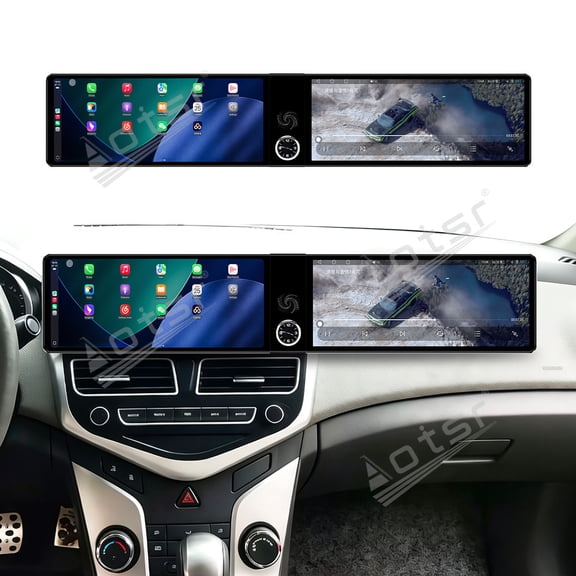 Aotsr Dual 12.3 inch Touch Screen Android 13 Qualcomm 8 CORE Carplay Car Radio For Chevrolet Cruze 2009-2014 Car GPS Navigation Multimedia