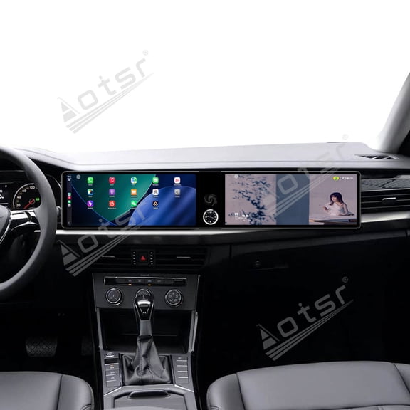 Aotsr Dual 12.3 inch for Volkswagen Passat 2019-2024 GPS Navigation Android 13 Car Radio CarPlay Multimedia Player Head Stereo Unit HD Screen