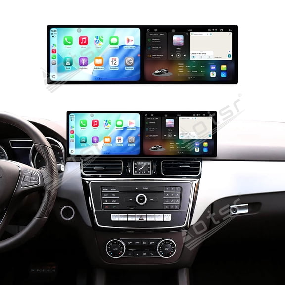 Aotsr Dual 9.1 inch Screen Car Radio For Mercedes Benz GLE/GLS 2015-2018 Android 15 Multimedia Player GPS Navigation Auto DSP Stereo Host