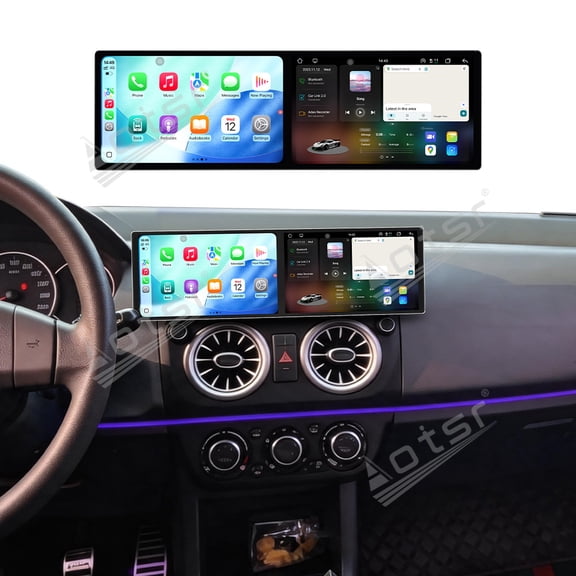 Aotsr Dual 9.1 inch Screen Car Radio For Suzuki Swift 2005-2016 Android 15 Multimedia Player GPS Navigation Auto DSP Stereo Host