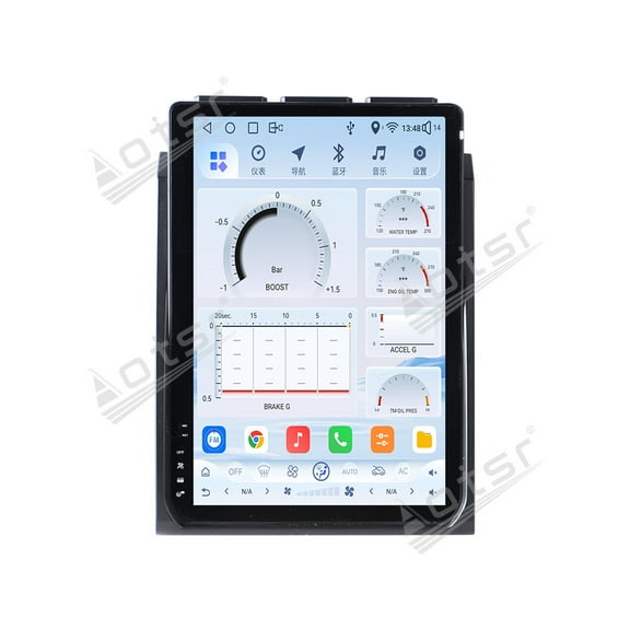 Aotsr 14.5 inch Car Radio for Ford F150 2015-2020 Latest UI Interface Android 14 CarPlay GPS Navigation Multimedia Player Head Unit