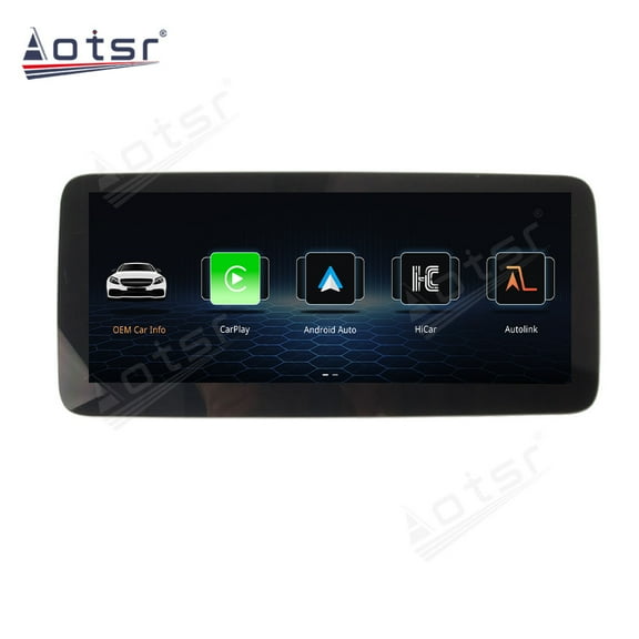 Aotsr Ultra Narrow 12.3 inch 1920 * 720 Car Radio for Mercedes Benz ML/W166 GL/X166 2012-2015 Linux CarPlay Multimedia Screen Audio Stereo Upgrade Touch Screen Bluetooth Head Unit