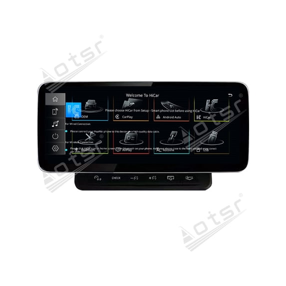 Aotsr 10.25 inch Linux System Car Radio CarPlay Auto for Audi Q7 2010-2015 Car Radio Multimedia Player Navigation GPS 4G WiFi Head Unit