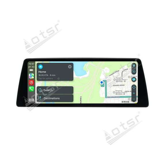 Aotsr Ultra-Thin 12.3 inch Wireless CarPlay+Android Auto Retain Original Car Function Car Radio Stereo Multimedia Receiver for BMW 3 Series E90 2005-2012