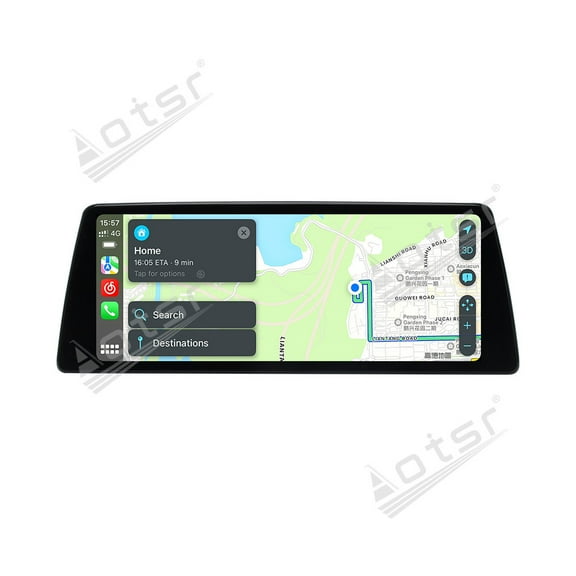Aotsr Ultra-Thin 12.3 inch Wireless CarPlay+Android Auto Retain Original Car Function Car Radio Stereo Multimedia Receiver for BMW 5 Series E60 2003-2010 Compatible with Original Car CCC System