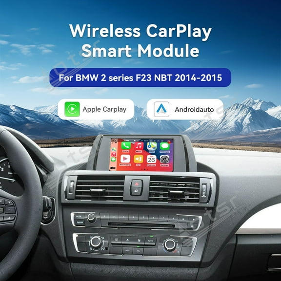 Aotsr Wireless Carplay Android Auto for BMW 2 series F23 NBT 2014-2015 platform New Version Retrofit Kit Decoder