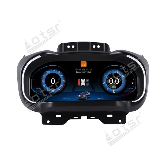 Aotsr for Renault Megane Koleos 2016-2019 Car LCD Dashboard Digital Cluster Virtual Cockpit Instrument Speedometer Multifunctional