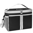 thumbnail image 1 of Aotto Lunch Box Cooler Bag, Versatile Insulated Lunchbox for Men Women Leak-Proof Cooler Tote Bag Organizer for Adults Work Outdoor Trips Black, 1 of 7