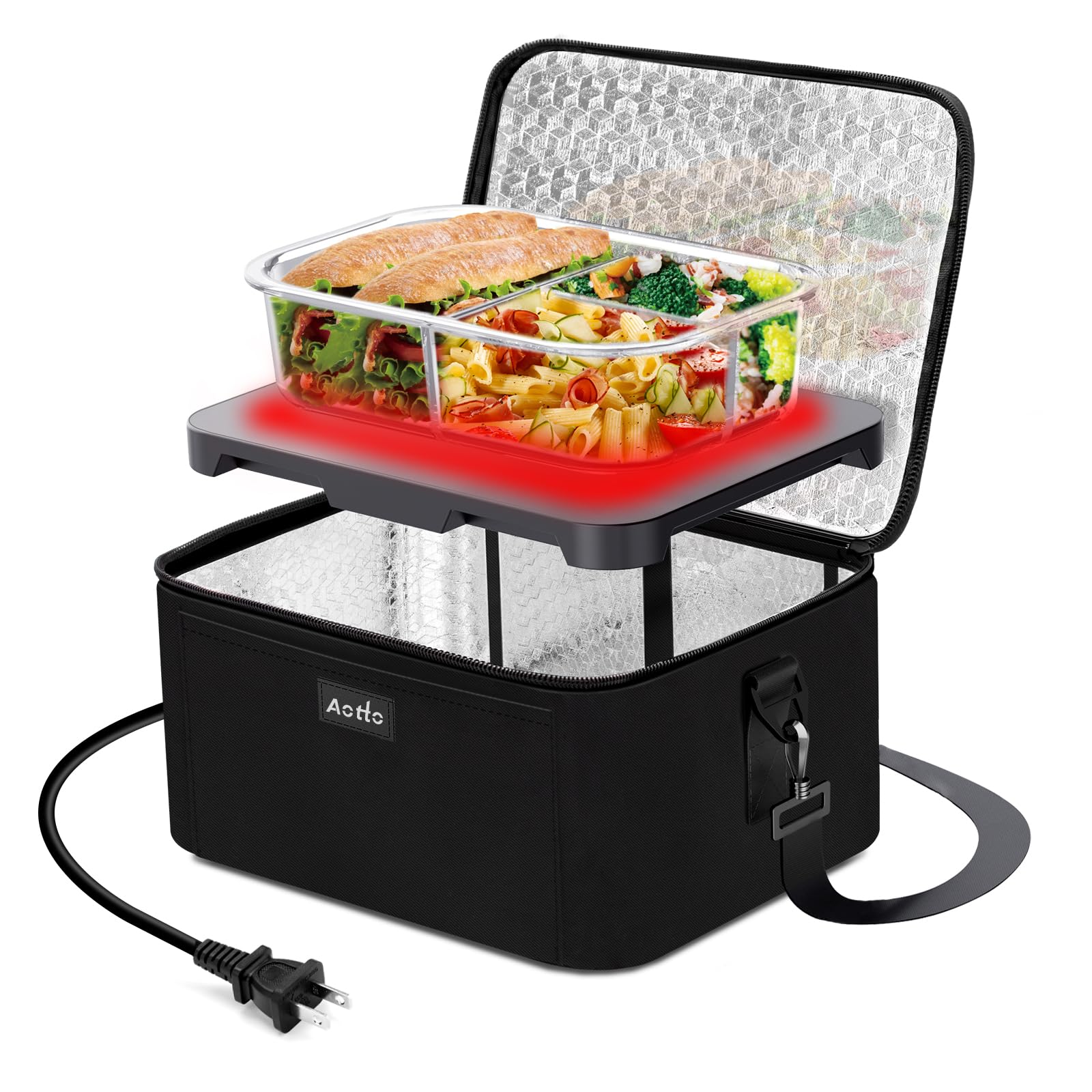 Aotto Portable Oven Personal Food Warmer 110V Portable Mini Microwave