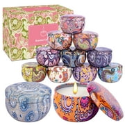 Aottom Scented Candles Gift Set for Women 4 pack Burning Time for 80h Jar Candles