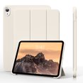 thumbnail image 1 of Aoub Case for iPad (a16) 11th 10th Generation 11 inch / 10.9 inch 2025 / 2022, Auto Wake/Sleep, Tri-fold Stand Smart Case Soft TPU Back Case, White, 1 of 7