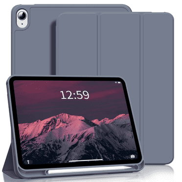 Aoub Case for iPad (A16) 11th Generation Case 2025, iPad 10th Generation Case 2022, Tri-fold Stand Smart Case Soft TPU Back Case with Pencil Holder, Auto Sleep/Wake (Purple)