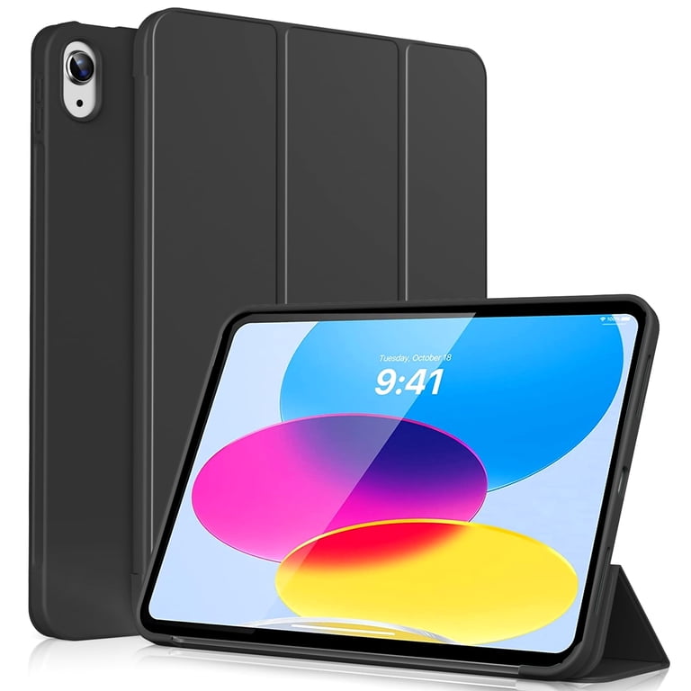 Case For IPad 11th Gen 11" (2025) & 10th Gen 10.9" - Slim Trifold Stand Cover, Auto Sleep/Wake, Touch ID Support, Gray
