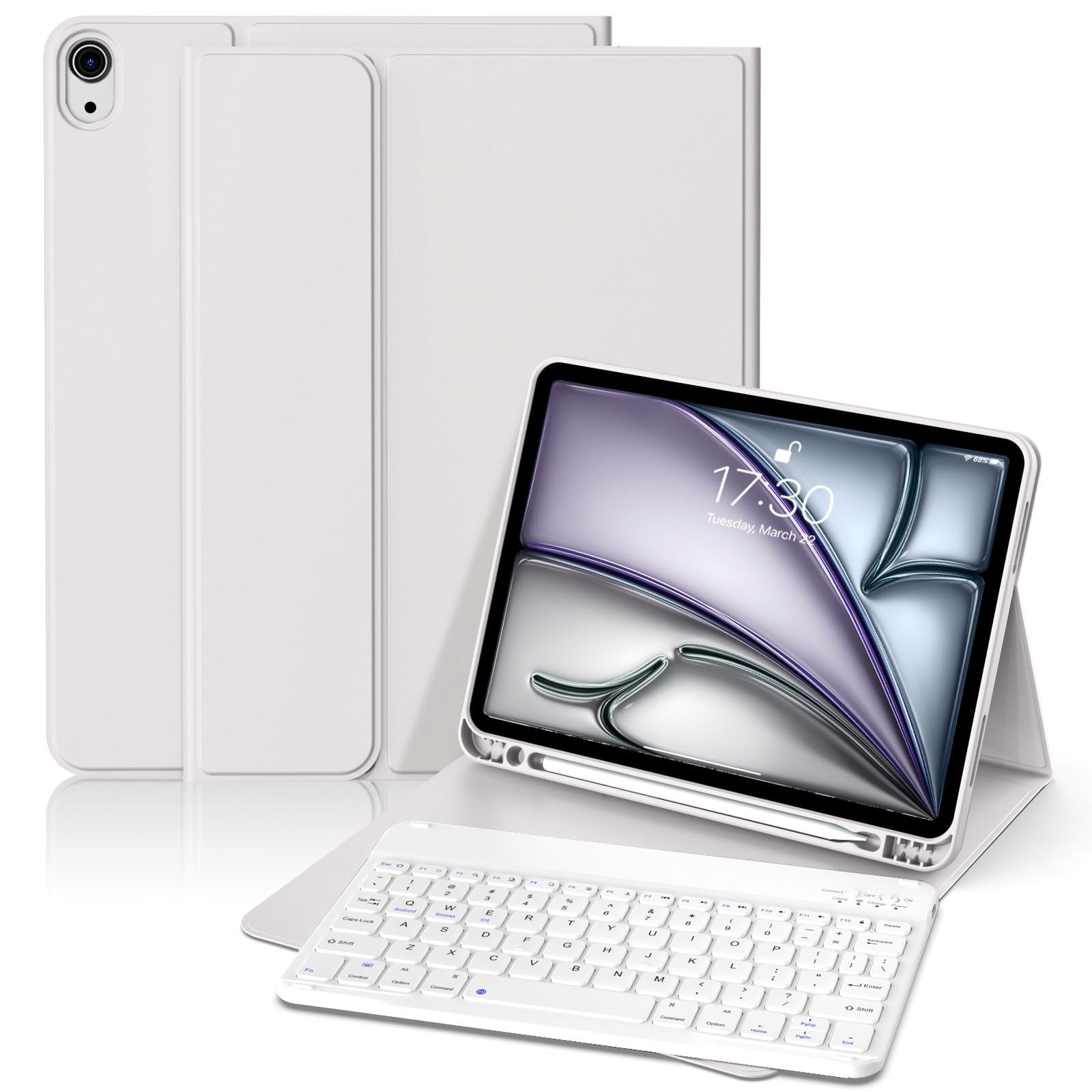 Aoub Keyboard Case for iPad Air 11'' 2024 M2, iPad Air 5th/4th