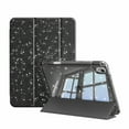 thumbnail image 1 of Aoub Case for iPad (A16) 11th Generation 11 inch 2025, iPad 10th Generation 10.9 Inch 2022 with Pencil Holder, Starlight Cover with Clear Hard Back Shell, Auto Wake/Sleep, Black, 1 of 9