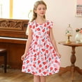 thumbnail image 1 of Aoujea Up to 50% off Baby Clothes for Girls Summer Toddler Baby Girls Sleeveless Dress Graphic Print Children's Clothing, 1 of 5