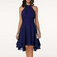 thumbnail image 1 of Aoujea Womens Dresses Casual Women's Summer Fashion Round Neck Sleeveless Chiffon Double Layer Ruffles Pencil Dress Summer Sundress Holiday, Gift on Clearance, 1 of 8