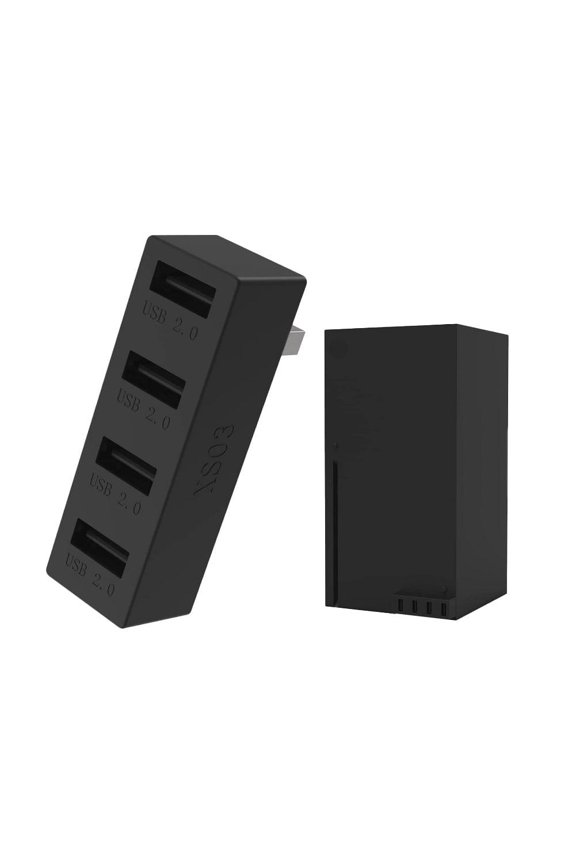 4 Ports USB Hub 2.0 for Xbox Series X/S, High Speed USB Hub Splitter Expansion Adapter Compatible with Xbox Series