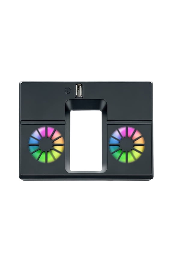 Back Cooling Fan for Xbox Series X, Vertical Cooling Stand Cooling System with Colorful RGB Lights and 1 USB Port