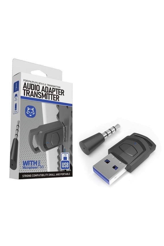 USB Bluetooth Audio Adapter, Connecting Bluetooth Headphones and it's Wireless Microphone to PS 4/5, Switchs, PC, USB Transmitter APTX