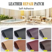 Aousthop Leather Repair Patch Self-Adhesive, 8 x 12 inch, Waterproof, DIY PU Litchi Replace Decorate Faux Leather Repair Patch for Couches, Furniture, Kitchen Cabinets, Wall, Jackets, Sofa, Boots