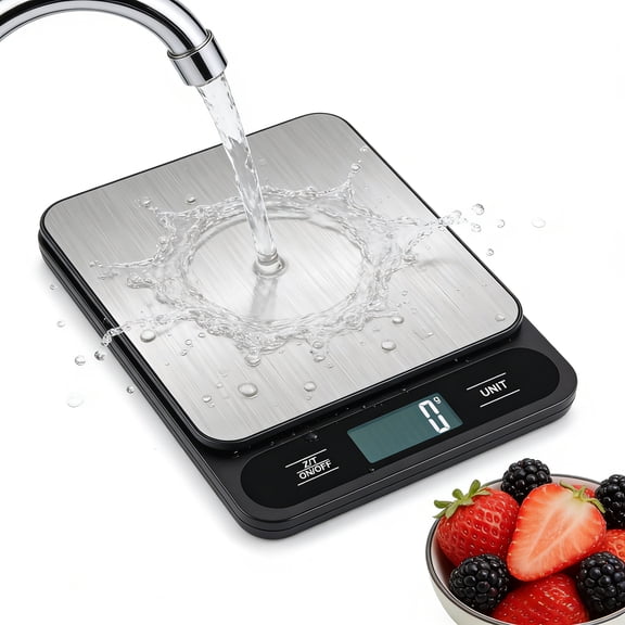 Aovky Food Scale, 10kg/22lb Precision Digital Kitchen Scale with Tare Function, LCD Display, Stainless Steel for Baking, Cooking, Meal Prep, Portion Control