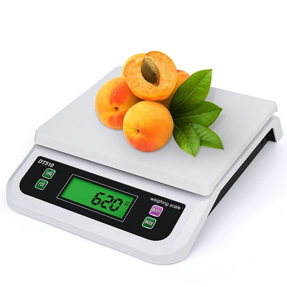 Aowopo 30kg/1g Digital Kitchen Weighing Scales LCD Display Electronic Food Scale 6 Kinds Units g kg lb oz Itct with Count Peeling Function for Home Cooking Baking
