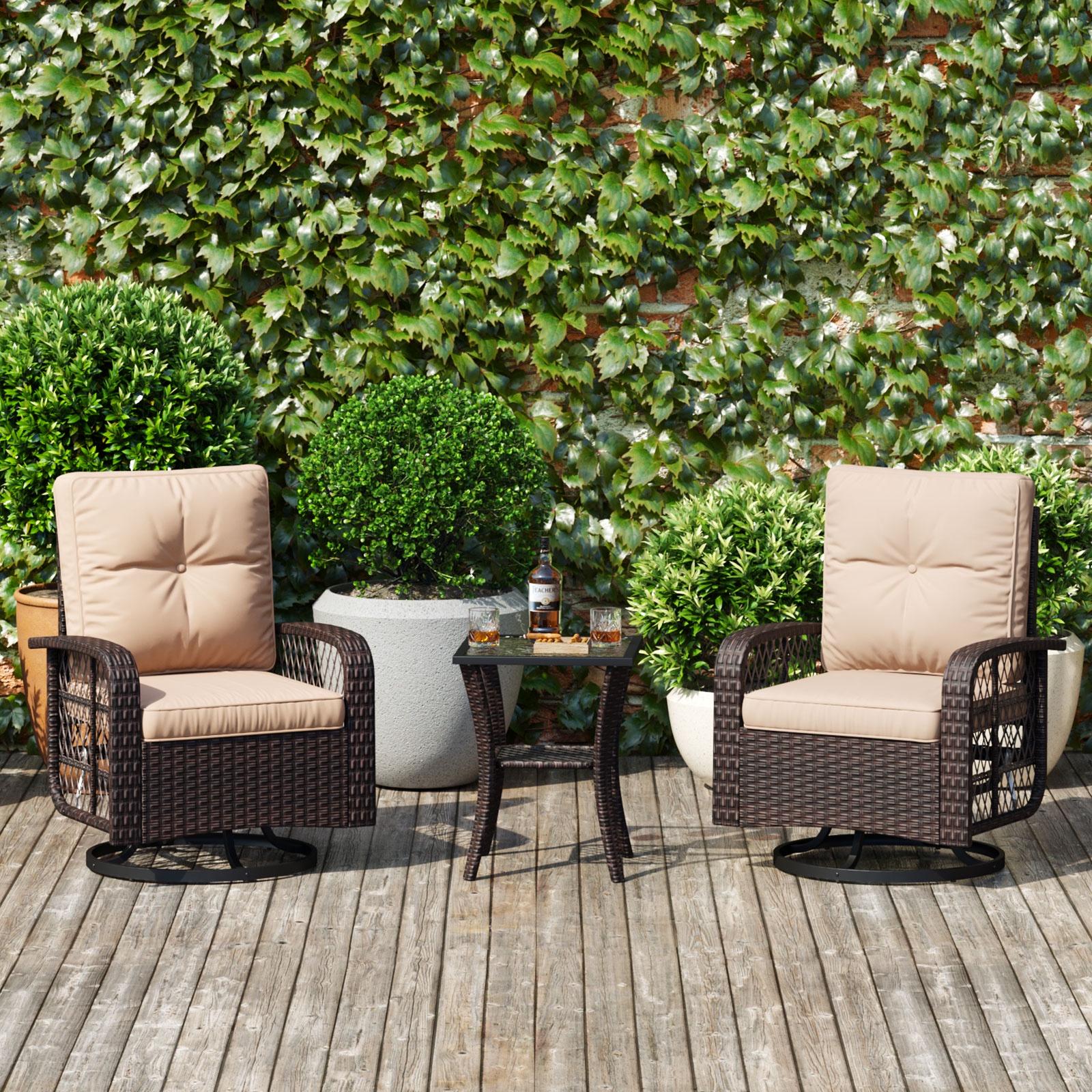 Patio Chair Wayfair Swivel Rocker Outdoor Wicker Wayfair Swivel