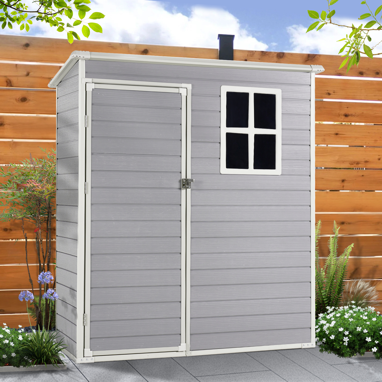 Suncast 98 cu. ft. Glidetop® Horizontal Resin Storage Shed, BMS4900D