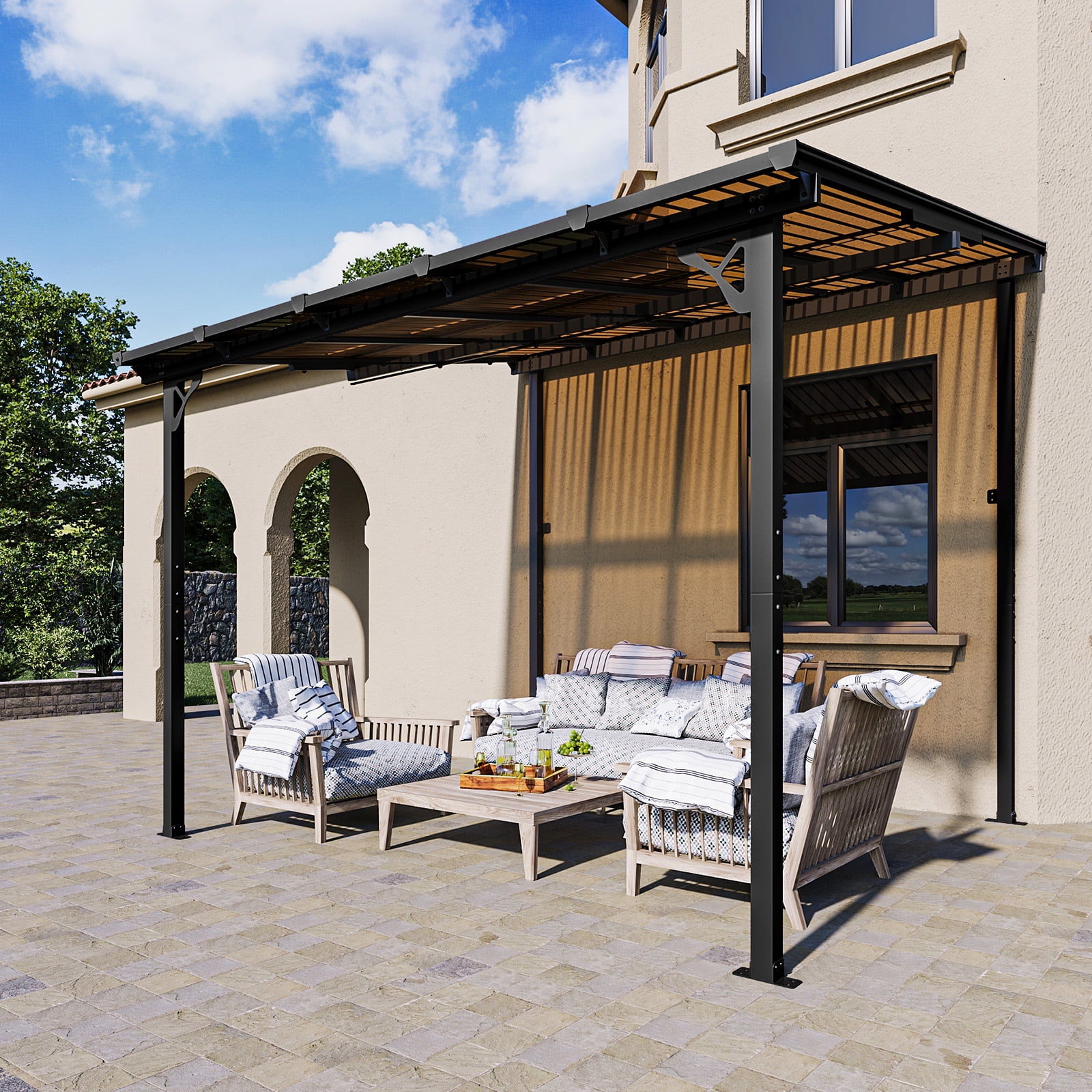 Aoxun 8'x10' Heavy Duty Gazebo Pergola w