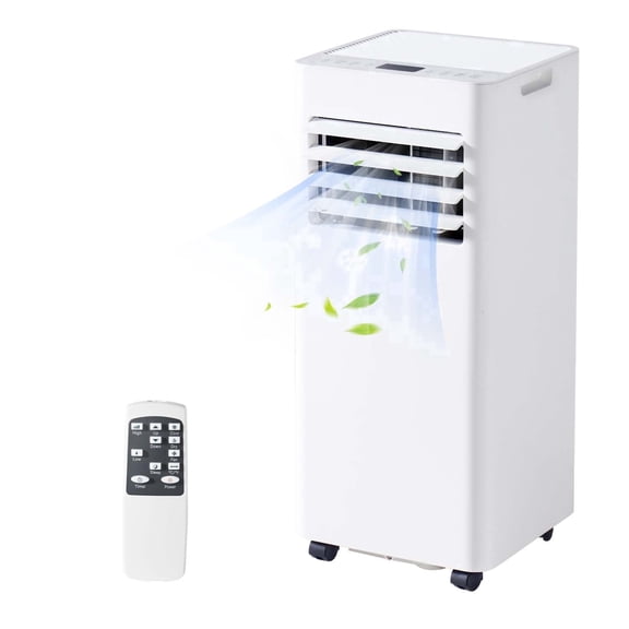 YardCache 10000 BTU Portable Air Conditioners, 4-1 Standing Smart Cooling AC with Remote Control, Cooling, Heating Dehumidifier and Fan, Automatic Unit for Bedroom, Portable AC for Room Indoors