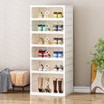 Aoyom 6Tiers 12Pairs Tall Shoe Rack Organizer for Closet,Foldable Shoe