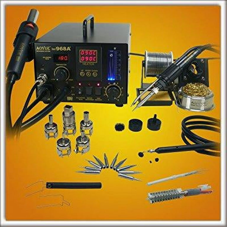 Aoyue 968A 4 in 1 Digital Hot Air Rework and Soldering Station