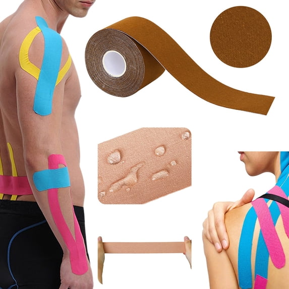 Aoyunhp 1Pc Athletic Tape,Aerial Hoop Tape,Muscle Tape,Sports Tape Athletic,Easy Tear No Sticky Resid Athletic Tape,Wrist Tape for Athle Tes,Knee Tape for Exercise and Daily Use,33 Colors,1.96"x16.4"