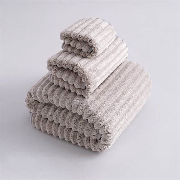 Aoyunhp 1Pc Bath Sheet Towels,Ribbed Stripe,Thickened Coral Velvet Towel Soft and Quick Drying,Super Soft Highly Absorbent Microfibers Quick Dry Luxury Shower Towel for Bathroom Spa Gym Hotel Yoga