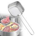 thumbnail image 1 of Aoyunhp 1Pc Stainless Steel Noodle Strainer with Hook,Square Collapsible Hot Pot Filter for and Frying,Stainless Slotted Strainer Spoon with Foldable Handle Mesh for Pasta Frying & Oil Draining, 1 of 9