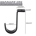 thumbnail image 1 of Aoyunhp 2 Pcs Closet Rod Brackets Heavy Duty Metal Wall Mount Rod Brackets with Screws Closet Pole Support for Living Room Bedroom Shelf Office(1Inch), 1 of 4
