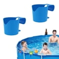 thumbnail image 1 of Aoyunhp 2Pcs Pool Cup Holders,Drink Holder for Pool,Cup Holder for Above Ground Pools Pool Cup Holders for Drinks Above Ground Round Pool Bar Strong and Easy to Use Clip,Blue, 1 of 7
