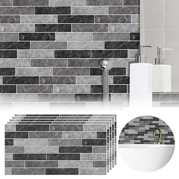 Aoyunhp 5Pcs Peel and Stick Tile,Self Adhesive 3D Tile Stickers Wall Decor for Kitchen Living Room,Tile Stickers,Wall Tiles,Self Adhesive Wallpaper,Peel and Stick Tile Backsplash 7.87"X3.93"