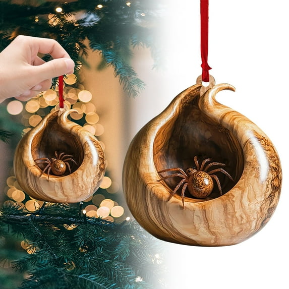 Aoyunhp Animal Christmas Ornament,Wooden Hanging Pendant for Christmas Tree,Christmas Ornaments Home Decoration,forest Animal Statue Art Wall Seasonal Decor,Vintage Christmas Ornaments 3.14"