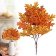 thumbnail image 1 of Aoyunhp Artificial Maple Leaves Branches,Fake Fall Leaves Stems Plants Outdoor Greenery for Farmhouse Thanksgiving Table Centerpiece Fireplace,Fall Decor,Fall Decorations for Home 15", 1 of 9