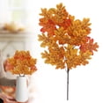 thumbnail image 1 of Aoyunhp Artificial Maple Leaves Branches,Fake Fall Leaves Stems Plants Outdoor Greenery for Farmhouse Thanksgiving Table Centerpiece Fireplace,Fall Decor,Fall Decorations for Home 15", 1 of 9